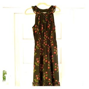 Jcrew Point Sur green midi dress sz 10